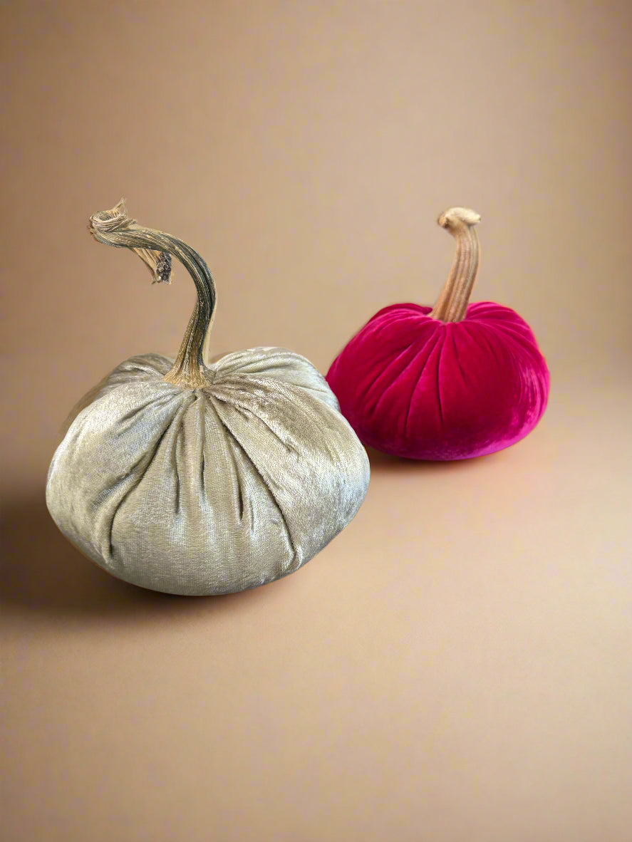 6" Velvet Pumpkin