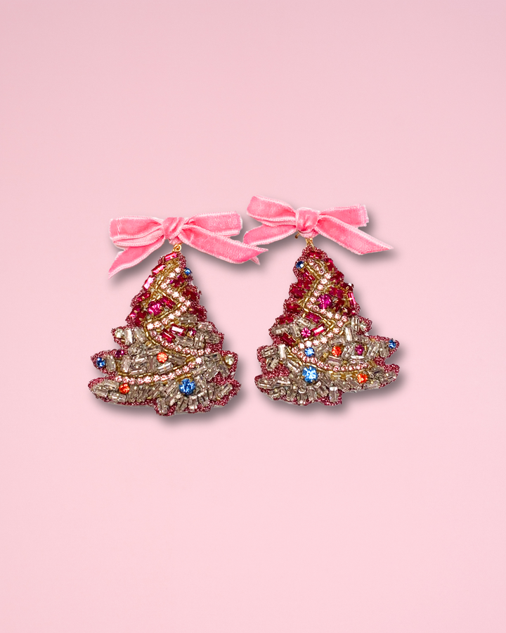 Pink Pine Earrings