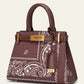 Medium Chocolate Bandana Handbag