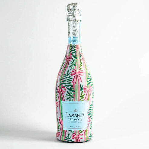 Bows of Joy Prosecco Bottle Wrap
