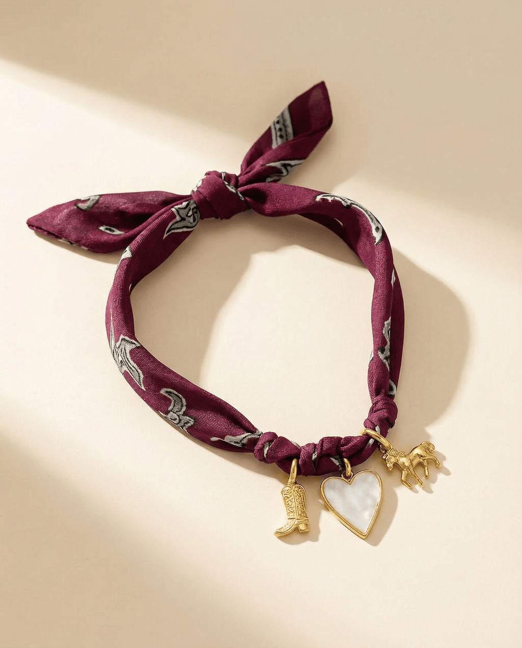 Golden Trot Scarf Necklace