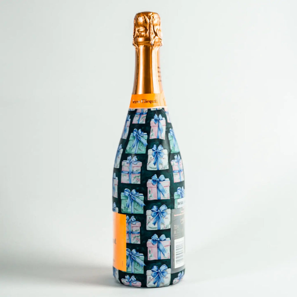 Christmas Gift Champagne Bottle Wrap