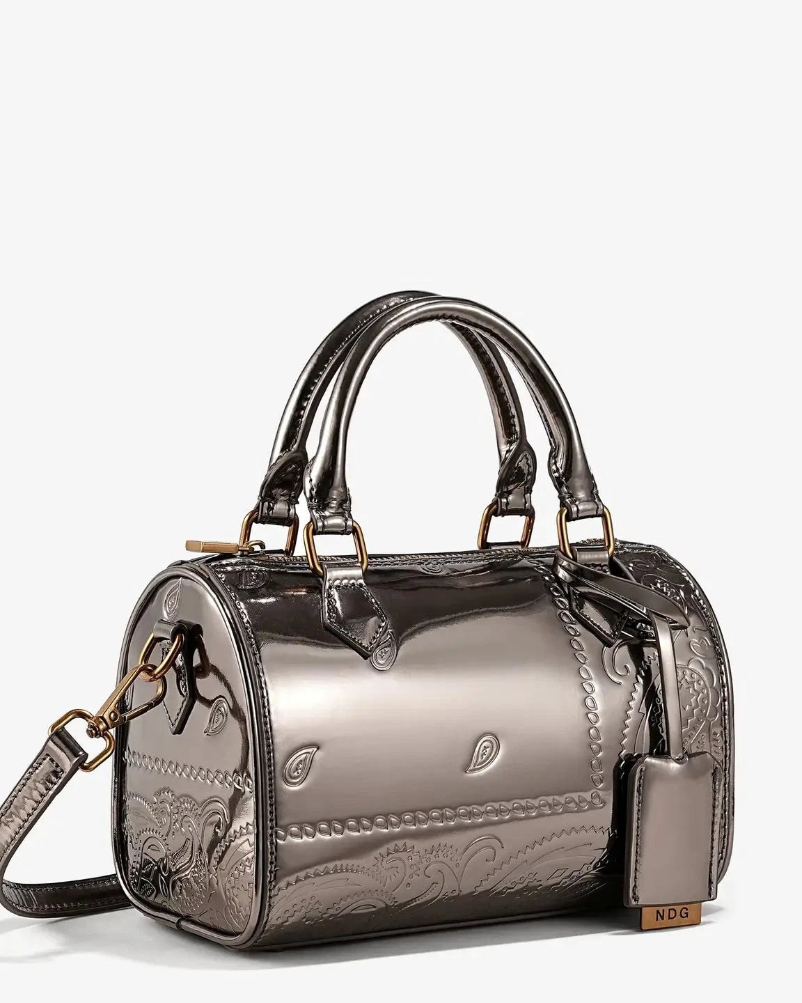 Mini Bronze Barrel Bag