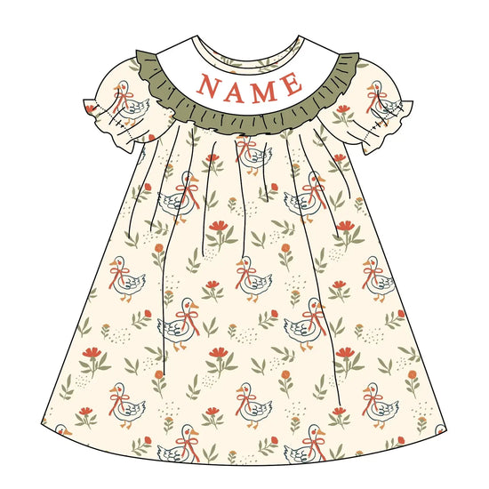 Custom Holiday Goose Dress