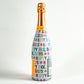 Happy Holidays Champagne Bottle Wrap
