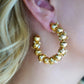 Jean Gold Gem Hoops