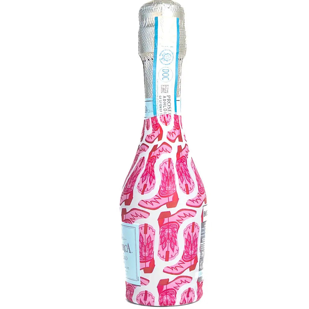 Cowgirl Mini Prosecco Bottle Wraps s/6