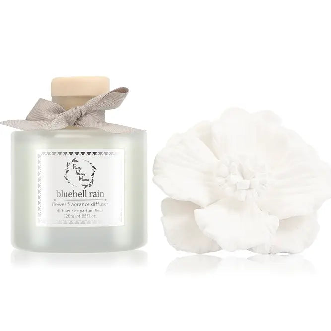 Marigold Ceramic Flower Diffuser Gift Set - Bluebell Rain