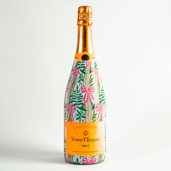 Bows of Joy Champagne Bottle Wrap