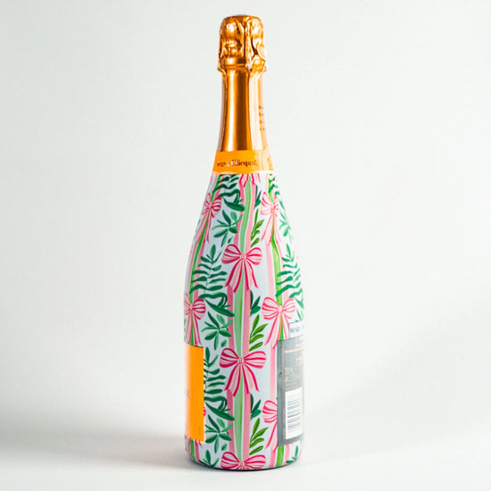 Bows of Joy Champagne Bottle Wrap