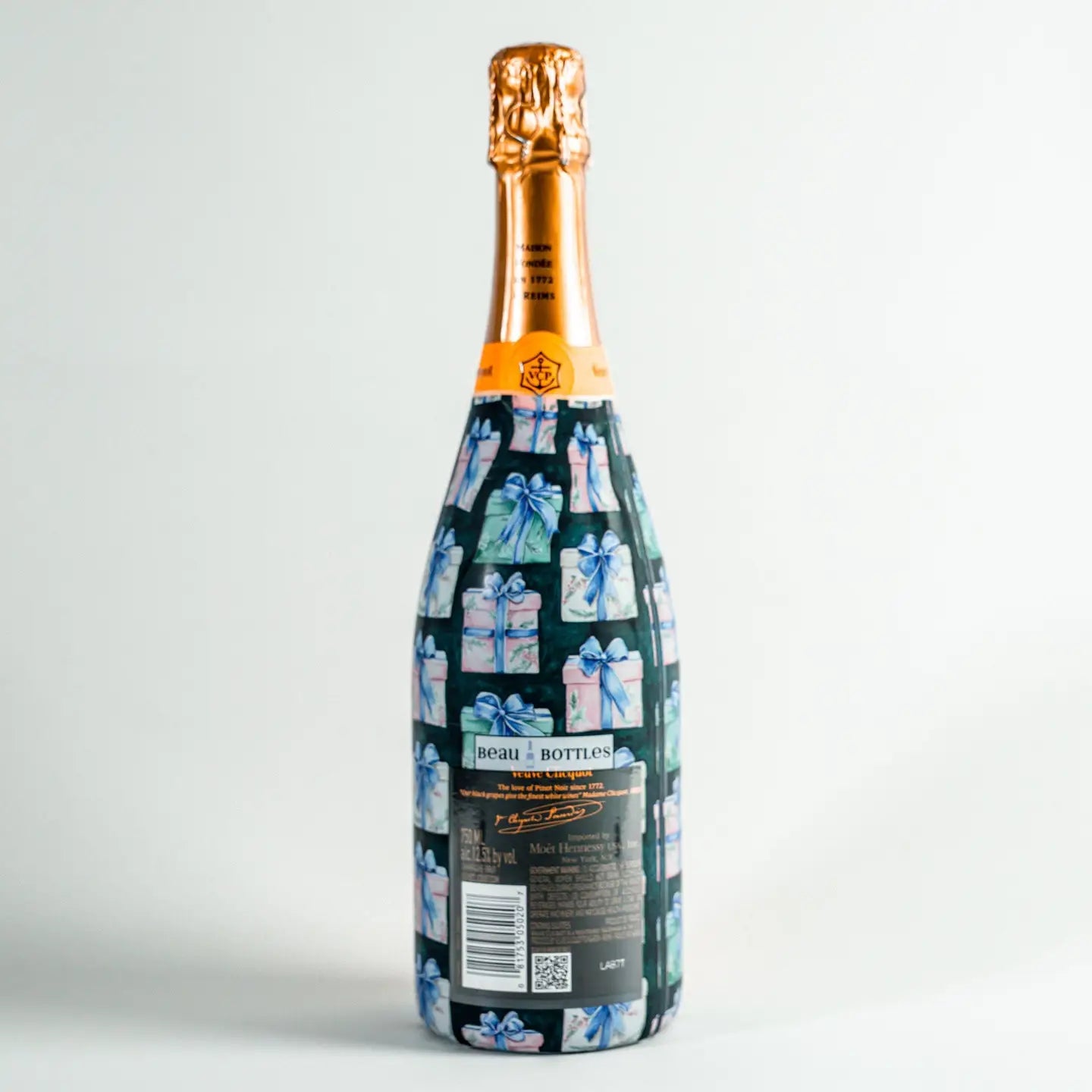 Christmas Gift Champagne Bottle Wrap
