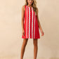 Red Ric Rac Shift Dress