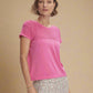 Calloway Boxy Tee - Ibis Rose