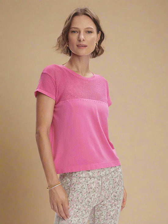 Calloway Boxy Tee - Ibis Rose