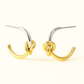 Twilight Knot Mixed Metal Earrings
