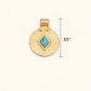 Gold Filled Turquoise Pendant Charm