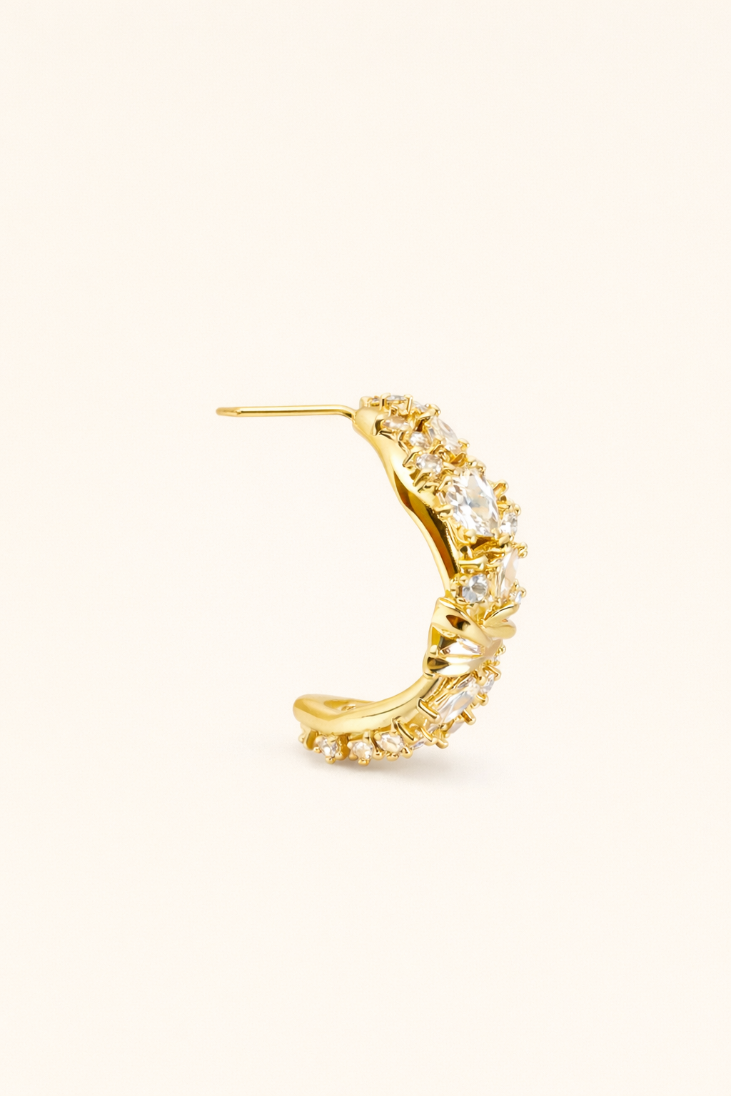 Luxe Signature Gold Knot Hoops
