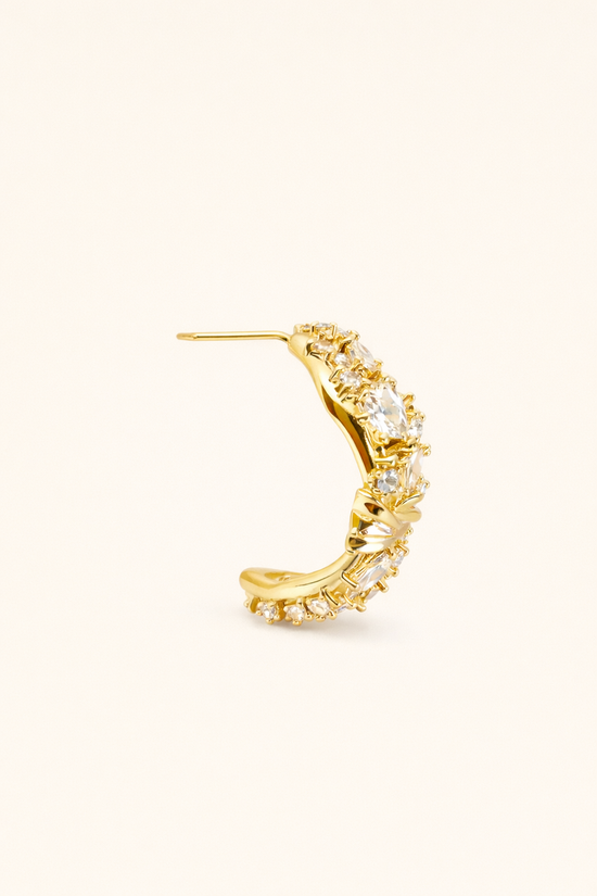 Luxe Signature Gold Knot Hoops