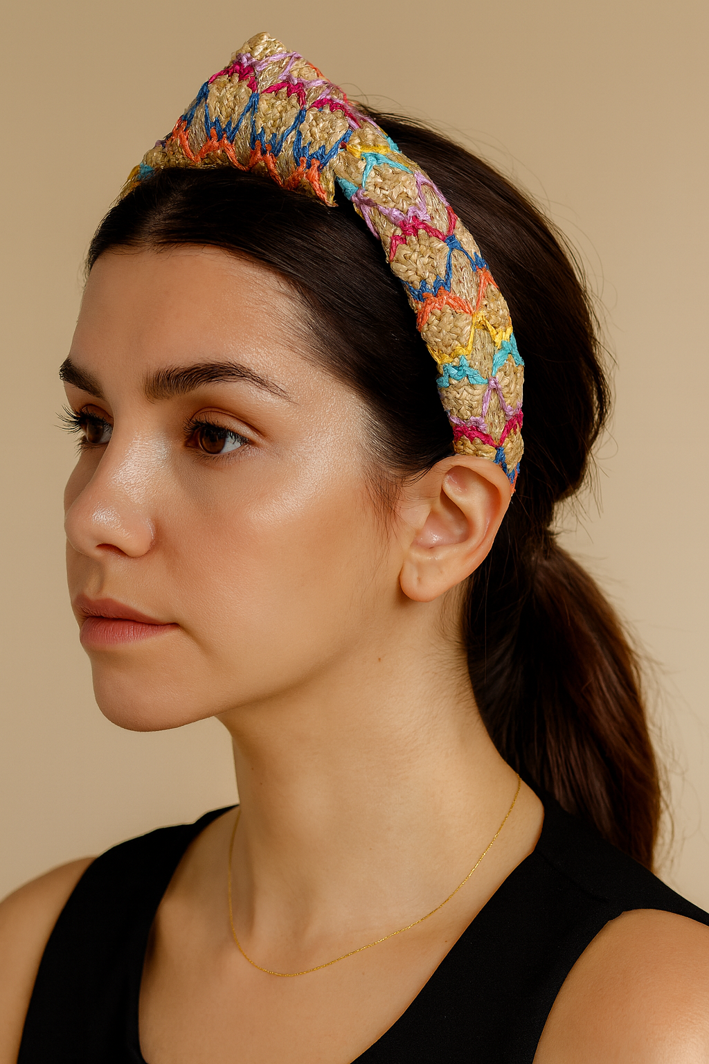 Raffia Knotted Headband
