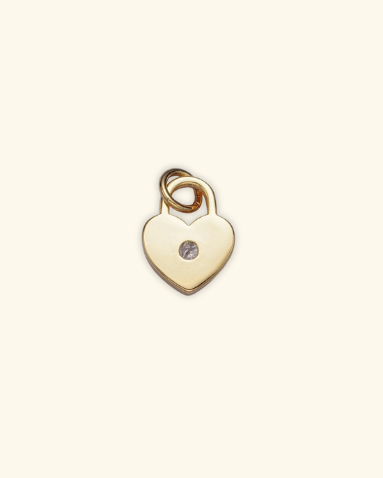 24k Gold Filled Heart Locket Charm