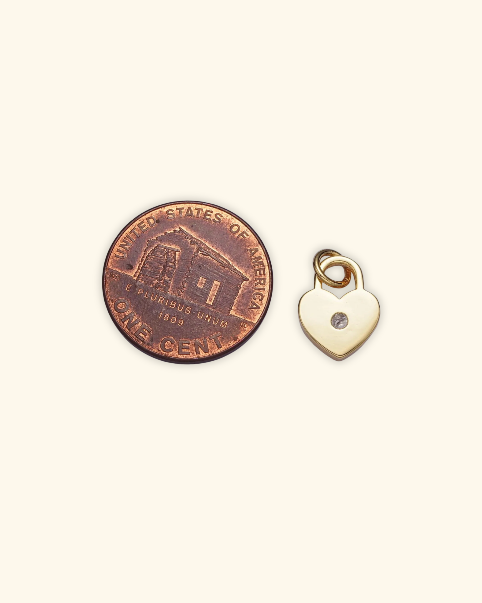 24k Gold Filled Heart Locket Charm