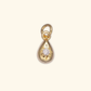 Micro 16k Gold Filled Teardrop Charm