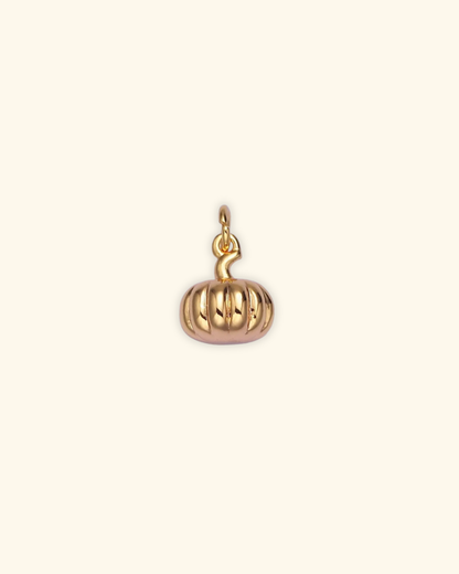 18k Gold Filled Pumpkin Charm