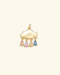24k Gold Filled Pastel Cloud Charm