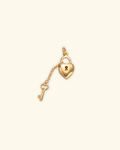 Gold Filled Padlock Heart Charm
