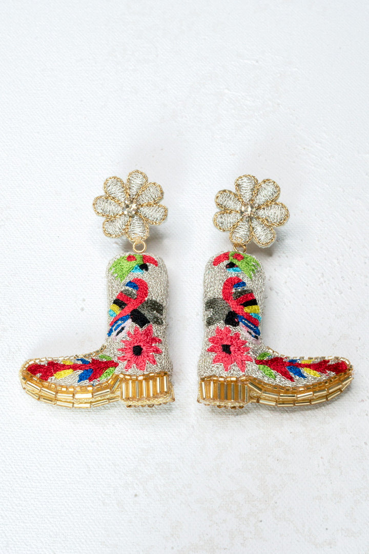 Otomi Boot Earrings (3-D)