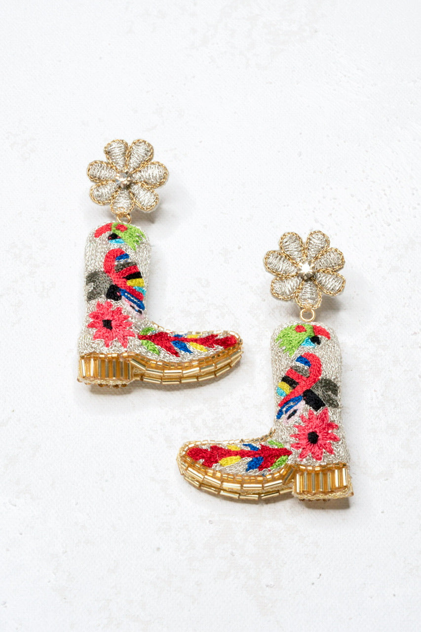 Otomi Boot Earrings (3-D)