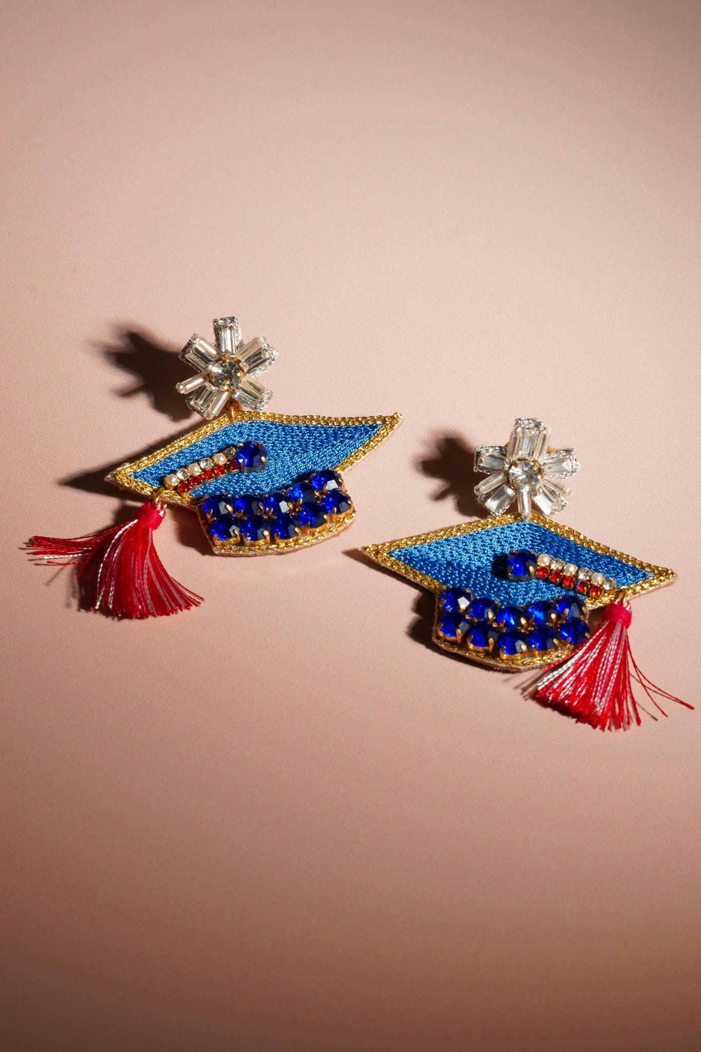 Congrats Grad Blue Earrings