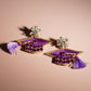 Congrats Grad Purple Earrings