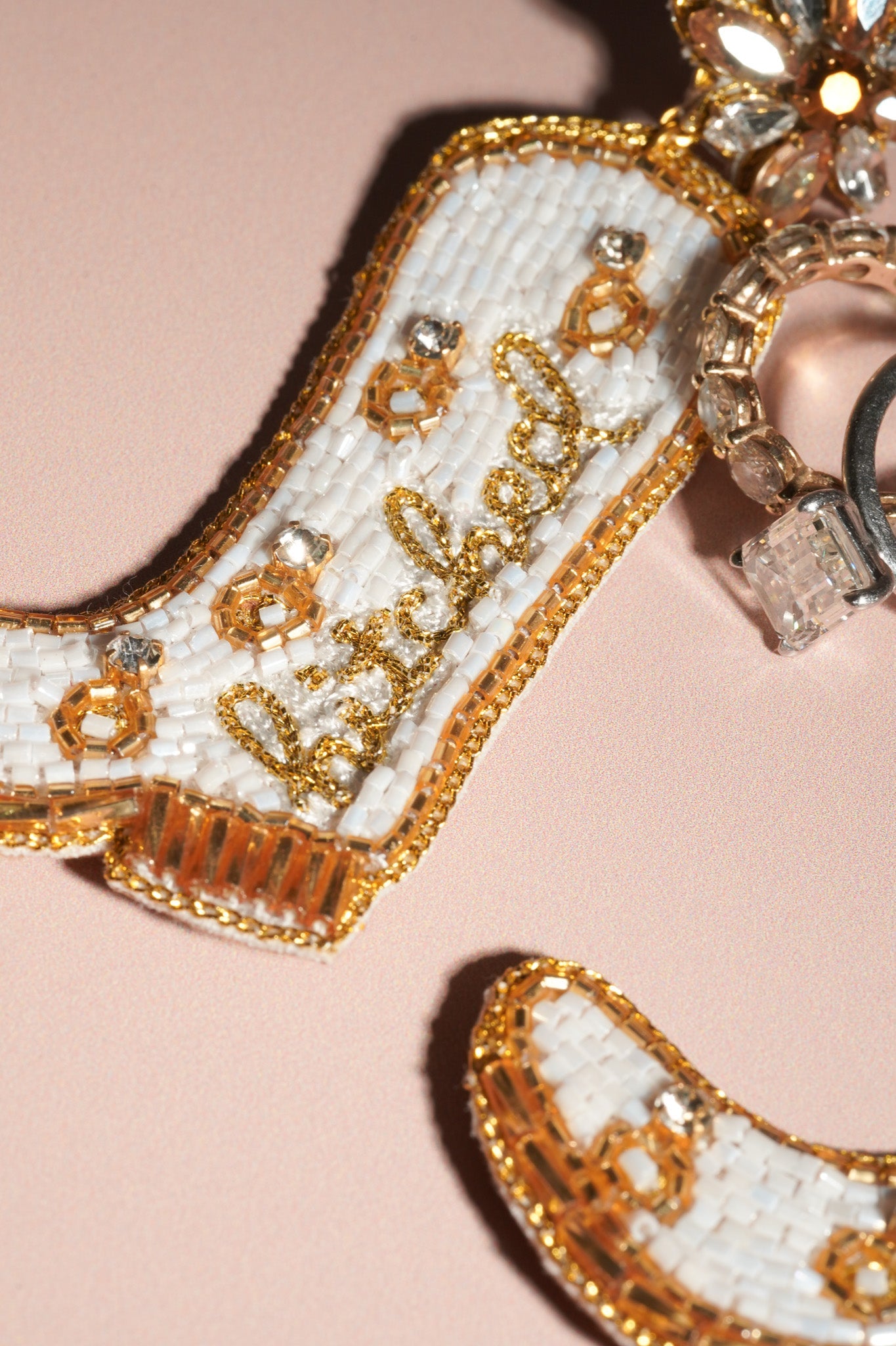 Bright White Hitched Earrings