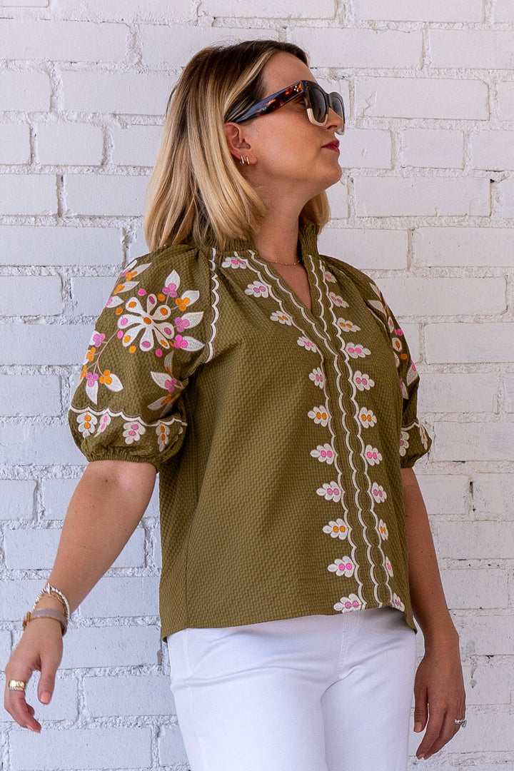 Olive Blouse