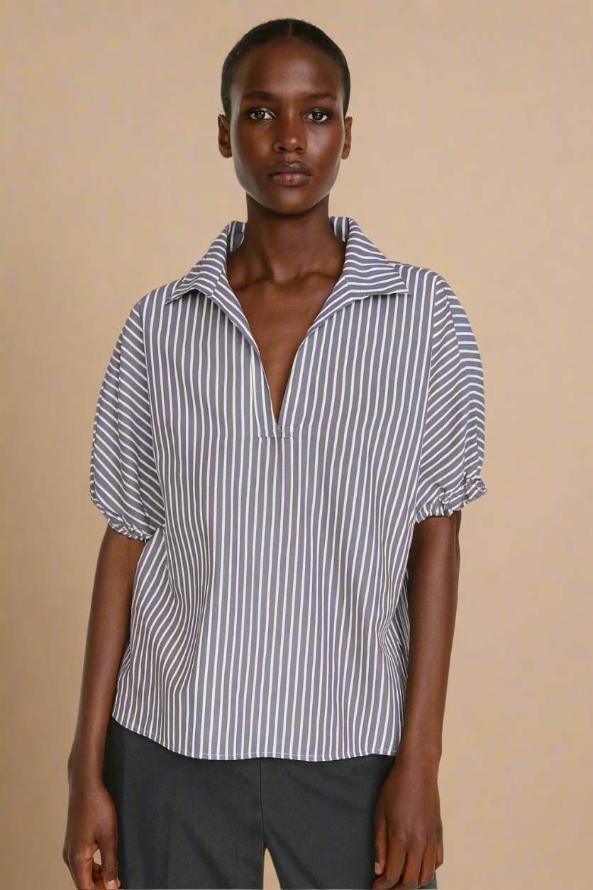 Amethyst Stripes Blouse