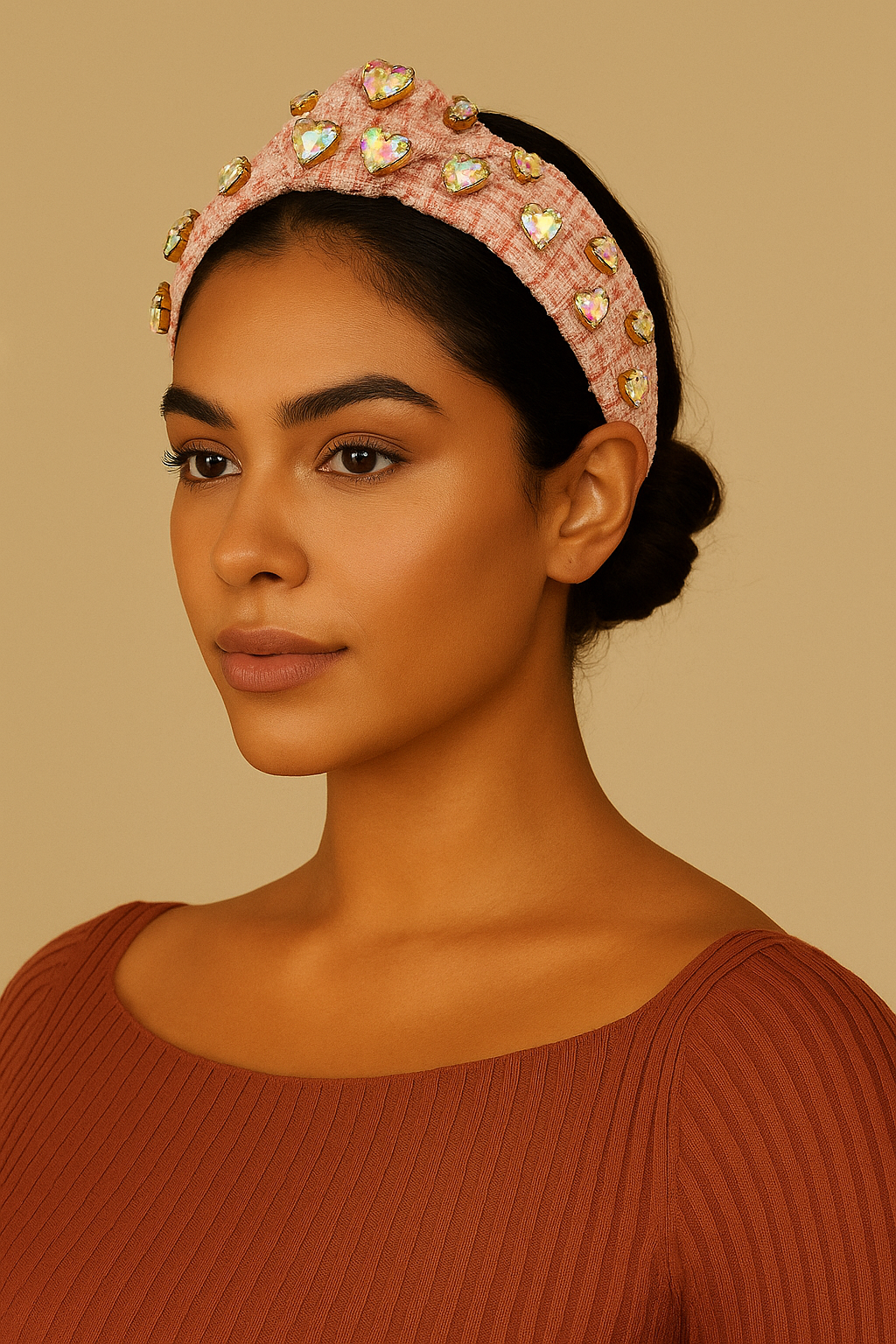 Prism Heart Tweed Headband