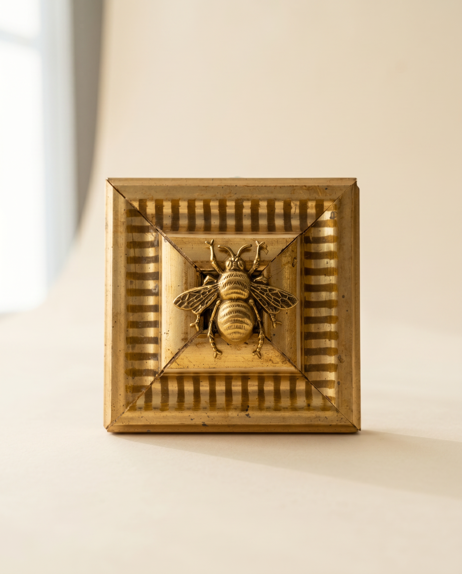 Grand Stripes Gilt Bee