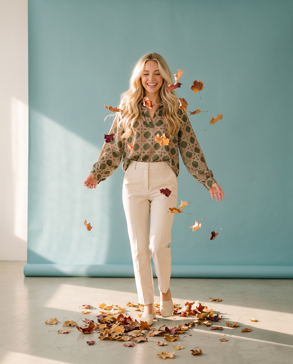 Sage & Chain Tunic Top