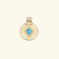 Gold Filled Turquoise Pendant Charm