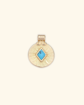 Gold Filled Turquoise Pendant Charm