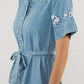 Little Outlaw Embroidered Denim Dress