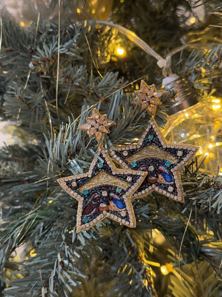 Nativity Star Earrings