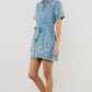 Little Outlaw Embroidered Denim Dress