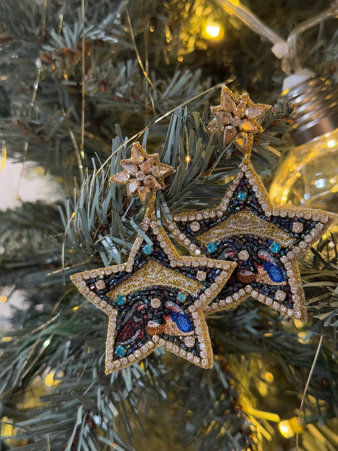 Nativity Star Earrings