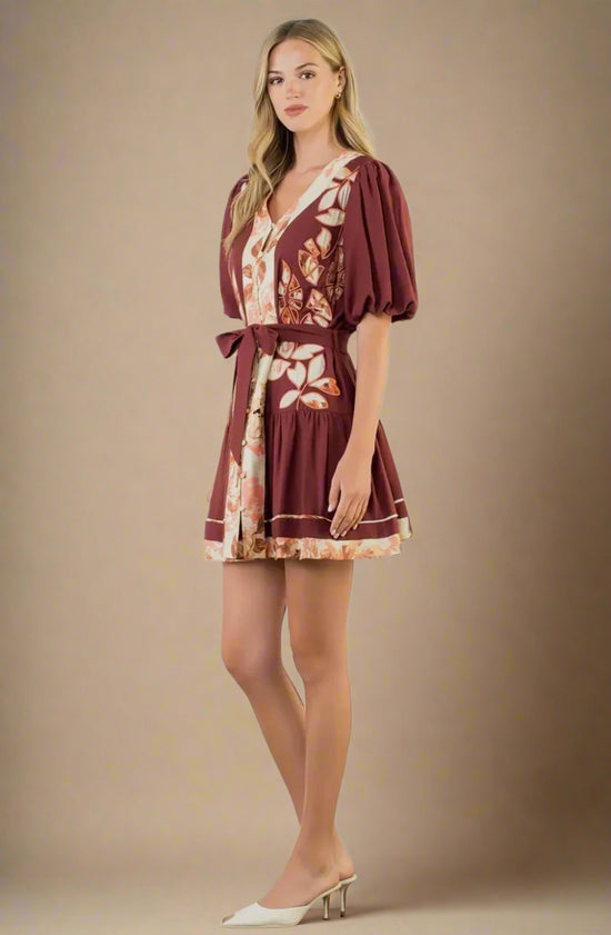 French Autumn Tie Dress