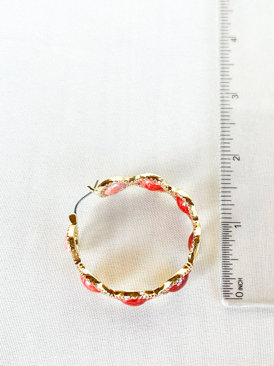 Sunset Hoop Earrings