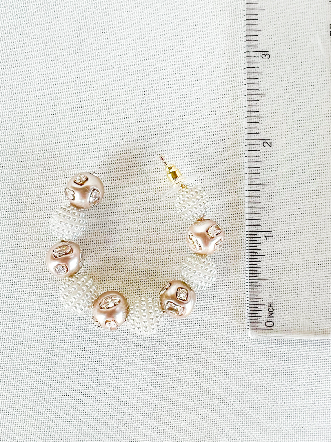 Lulu Beige Hoops