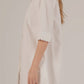 White Cotton Tailgate Dress