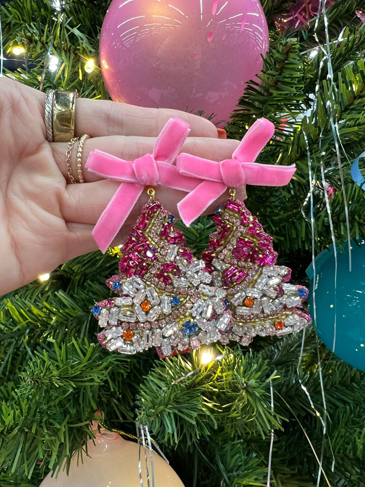 Pink Pine Earrings